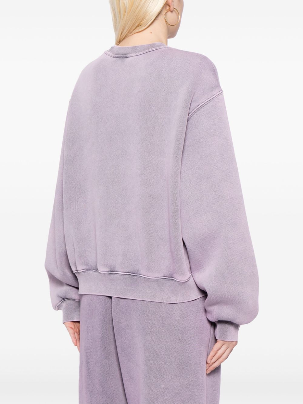 Shop Alexander Wang Essential Terrycloth Sweatshirt In Violett