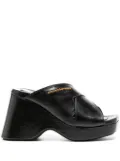 Alexander Wang Float 105mm platform leather sandals - Black