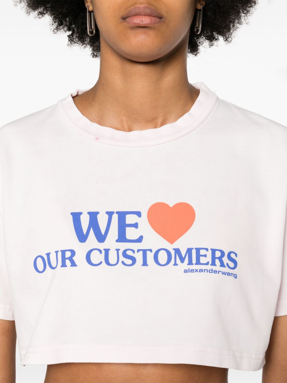 Alexander Wang We Love Our Customers-print cotton T-shirt Women