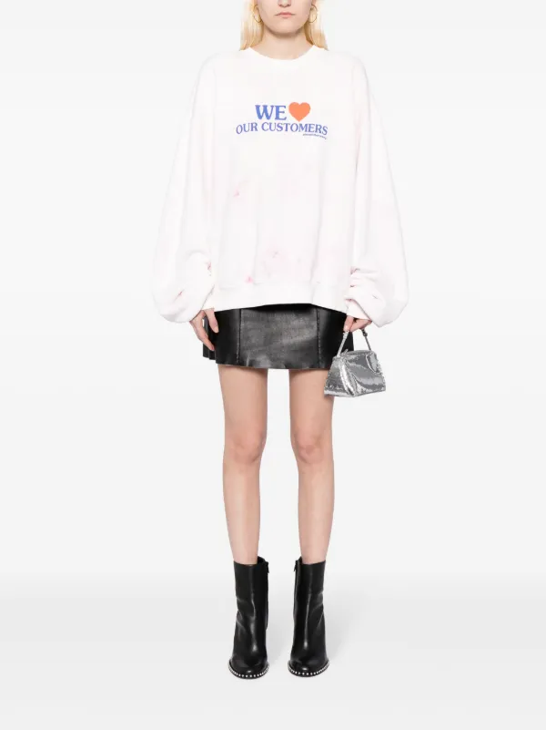 その他 Alexander Wang 'We Love Our Customers' sweatshirt Alexander Wang We Love Our Customers Cotton Sweatshirt