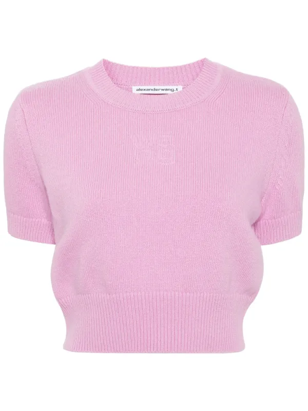 Alexander Wang クロップド セーター | ピンク | FARFETCH JP