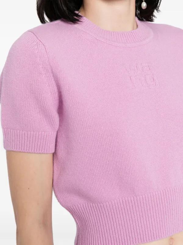 Alexander Wang クロップド セーター | ピンク | FARFETCH JP