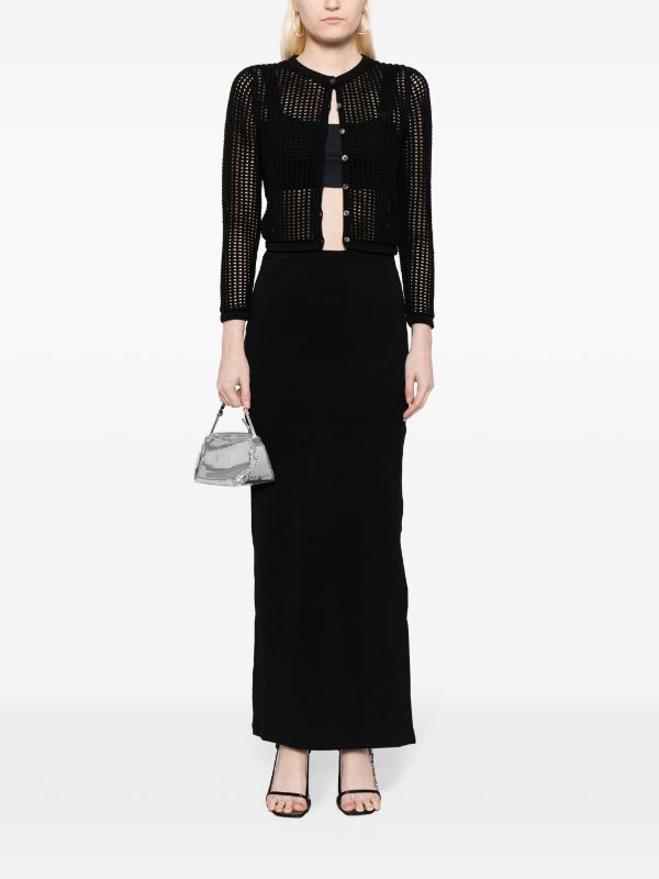 Alexander Wang logo-embossed Cotton Maxi Skirt - Farfetch