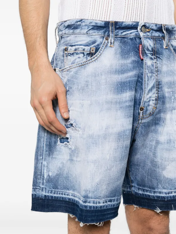 DSQUARED2 (ディースクエアード) ダメージ加工 D2パッチ ボタン