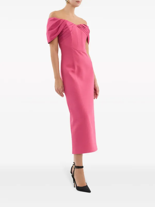 REBECCA VALLANCE★ピンクエレガンスMaple Halter Midi Dress Rosa Halter Midi Dress – Rebecca Vallance