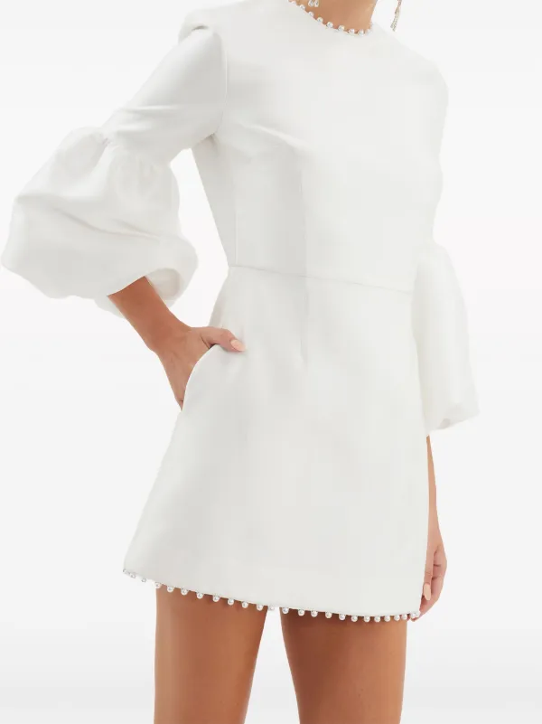 Rebecca Vallance Cristine pearl-embellished Minidress