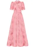 Rebecca Vallance Annette floral-brocade gown - Pink