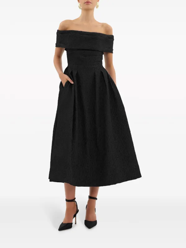 ◆関税込◆【REBECCA VALLANCEC】 off-shoulder midi dress Amazon.com: Rebecca Vallance Women's Juliana Off Shoulder