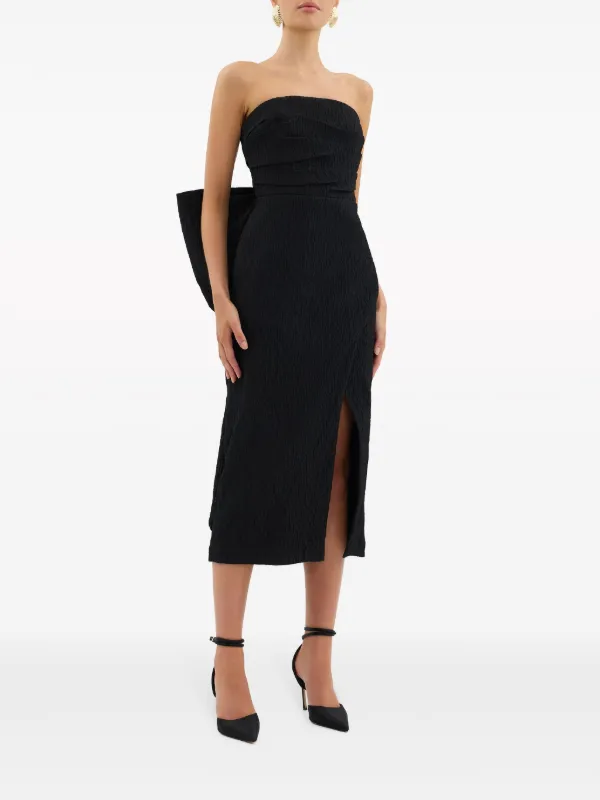 rebecca vallance black bow dress Mac Duggal 26533: Luxe Jersey Evening Dress – Mydressline main image 0