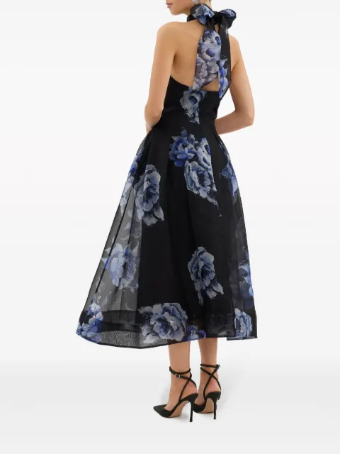 Rebecca Vallance Florentine floral-print silk-chiffon dress RVBR1308 - 2