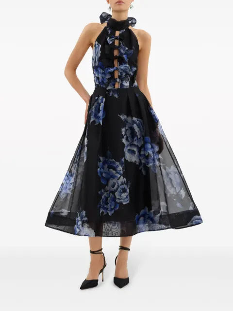 Rebecca Vallance Florentine floral-print silk-chiffon dress RVBR1308 - 1