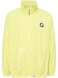 AAPE BY *A BATHING APE® logo-appliqué zip-up jacket - Green