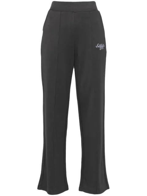 CHOCOOLATE pantalones acampanados con logo bordado