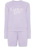 CHOCOOLATE logo-embroidered tracksuit set - Purple