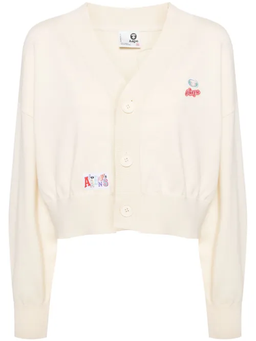 Cardigan à logo appliqué - AAPE BY *A BATHING APE® - Modalova