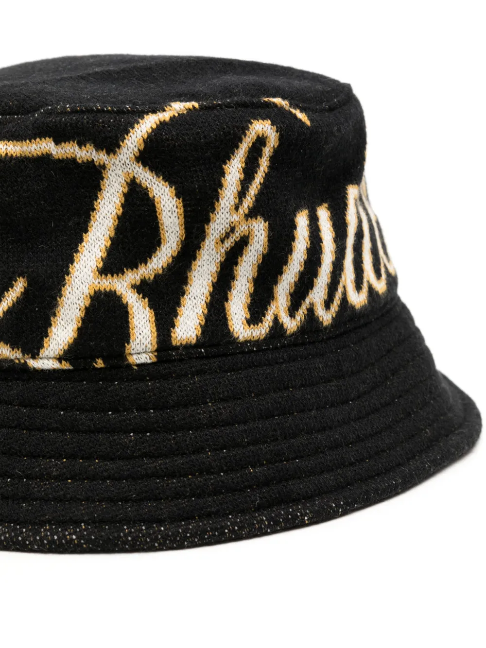 RHUDE Vissershoed met print - Zwart
