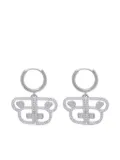 BAPY BY *A BATHING APE® crystal-embellished drop earrings - Silver