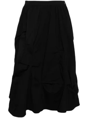 Patou Bloom ラッフル ミニスカート | ブラック | FARFETCH JP
