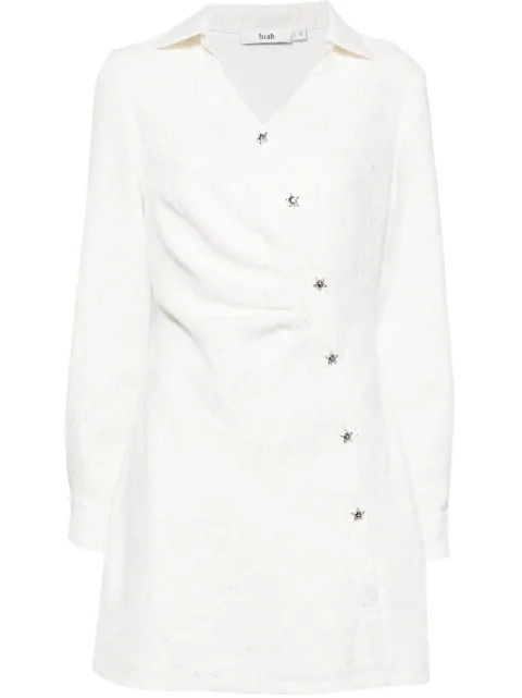 b+ab Injection textured minidress