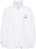 AAPE BY *A BATHING APE® logo-appliqué zip-up jacket - White