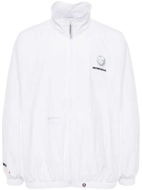 AAPE BY *A BATHING APE logo-applique zip-up jacket Men