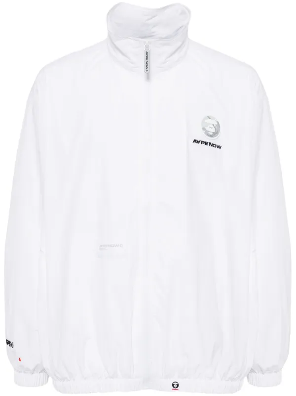 A BATHING APE ホワイト ジップアップジャケット AAPE BY *A BATHING APE® ジップアップ ジャケット | ホワイト