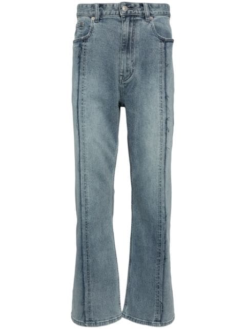 izzue exposed-seam straight-leg jeans