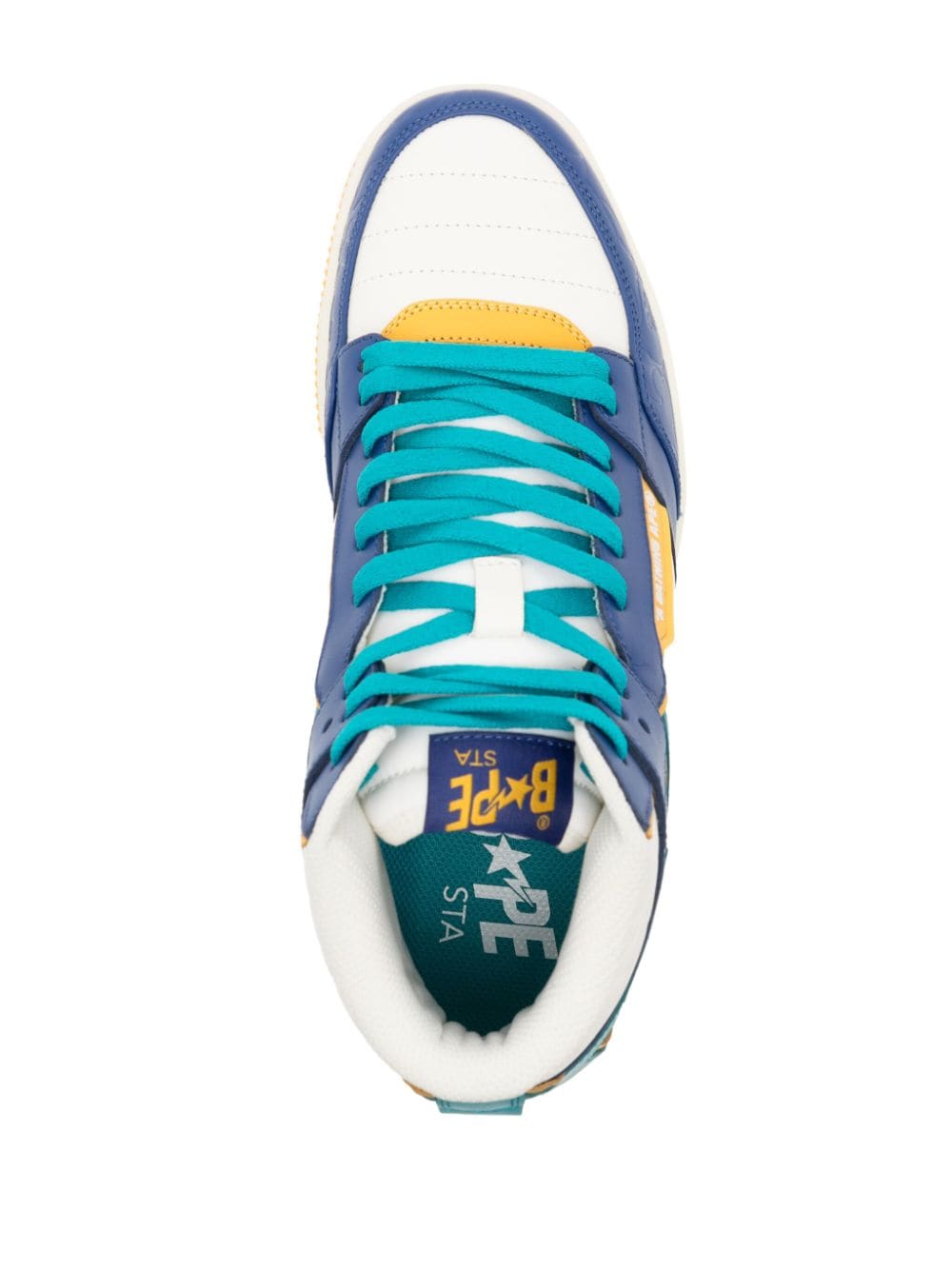 Shop A Bathing Ape Bape Sta 88 High-top Sneaker In Blue