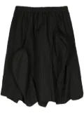Comme Des Garçons Comme Des Garçons asymmetric pinstriped skirt - Black