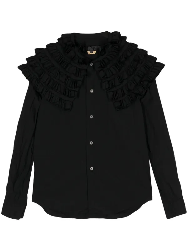 Comme Des Garçons Comme Des Garçons Ruffled long-sleeve Shirt - Farfetch