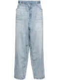 Alexander Wang trompe l'oeil-print track pants - Blue