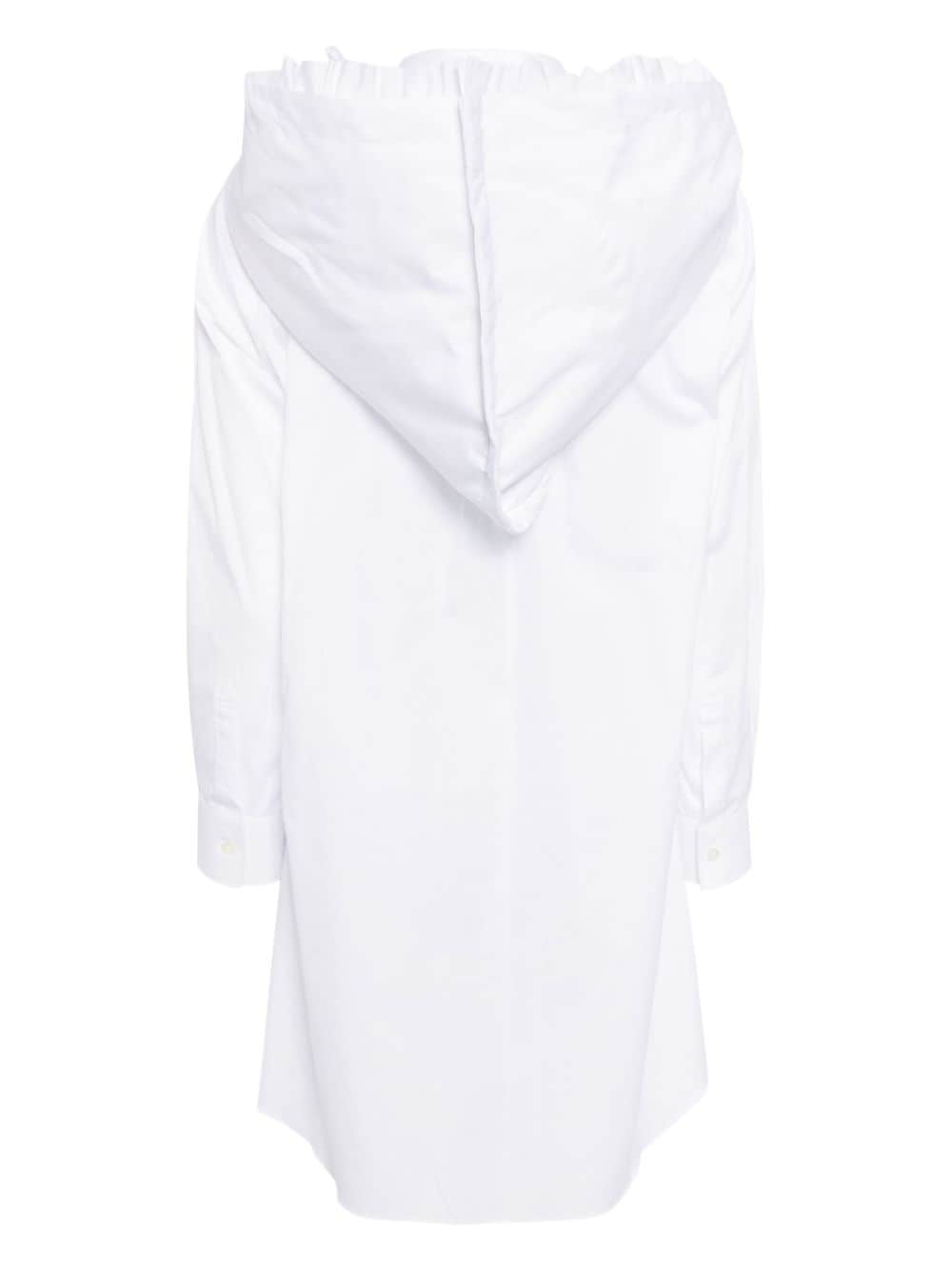 Image 2 of Comme Des Garçons hooded cotton shirt