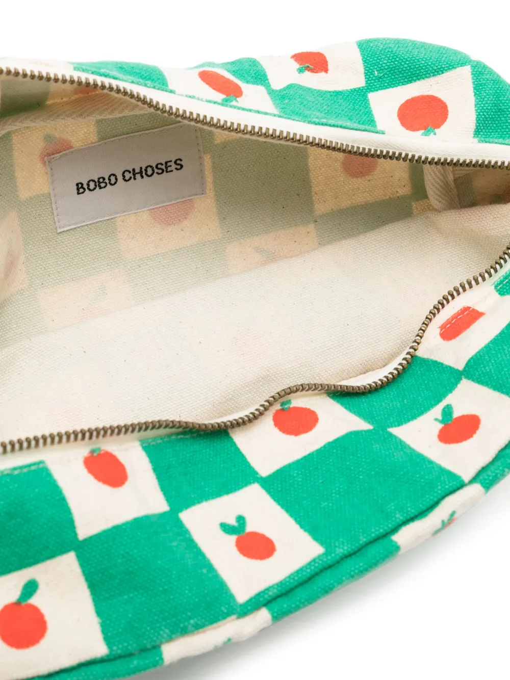 Bobo Choses Katoenen buidel met tomatenprint Groen
