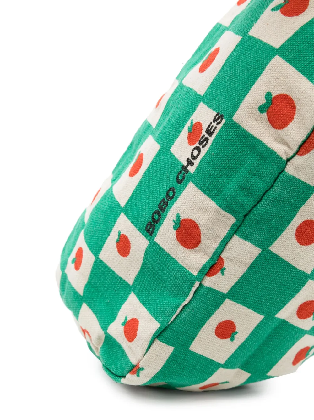 Bobo Choses Katoenen buidel met tomatenprint Groen