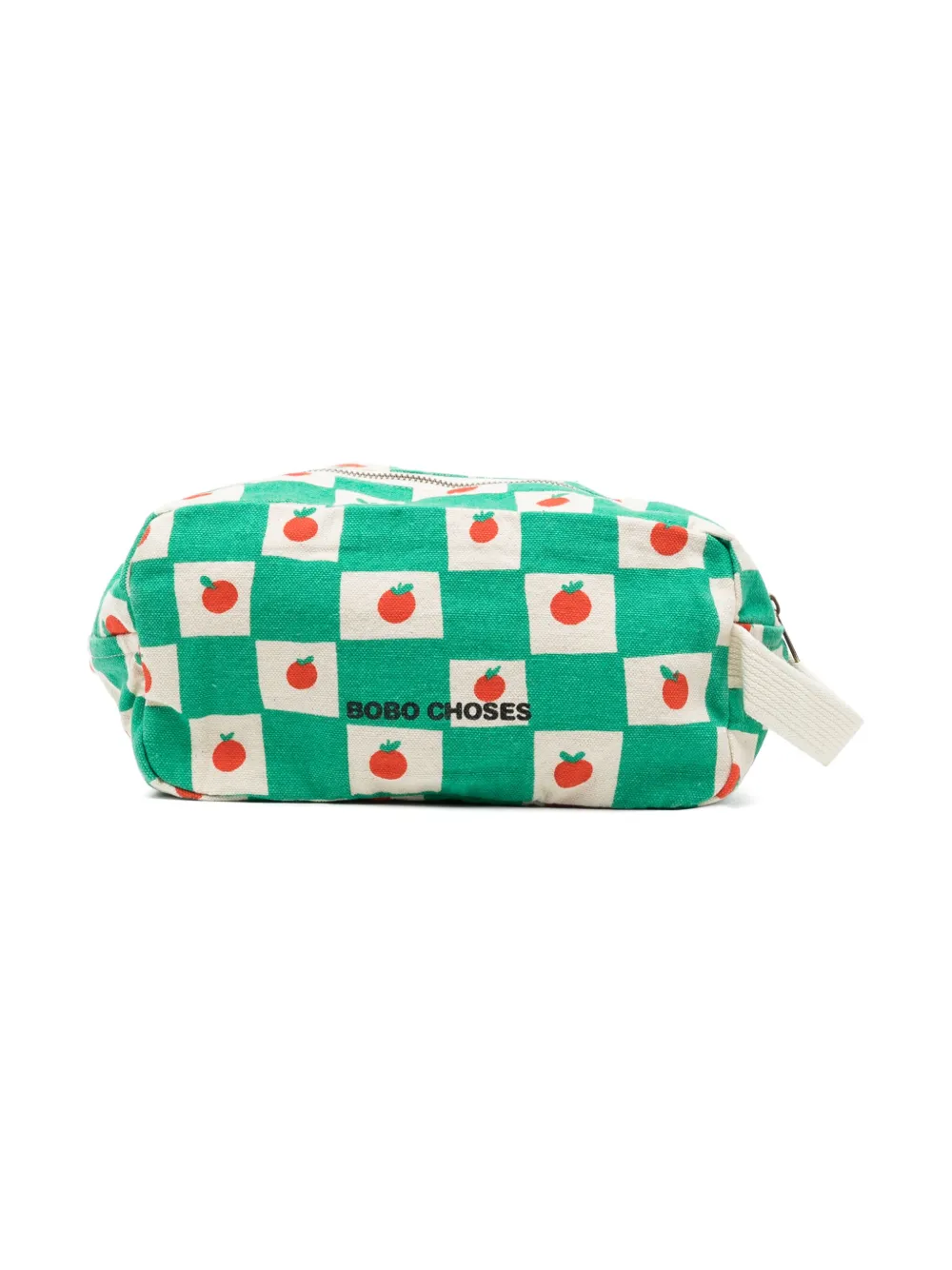 Bobo Choses tomato-print cotton pouch | Green | Image 1