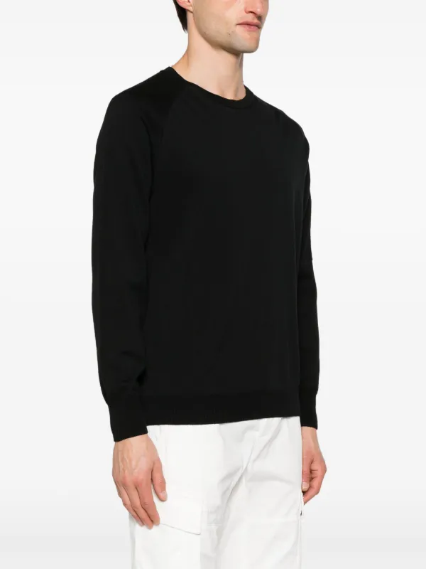 C.P. Company logo-appliqué fine-knit Jumper | Black | FARFETCH C.P. Company logo-appliqué fine-knit Jumper | Black | FARFETCH