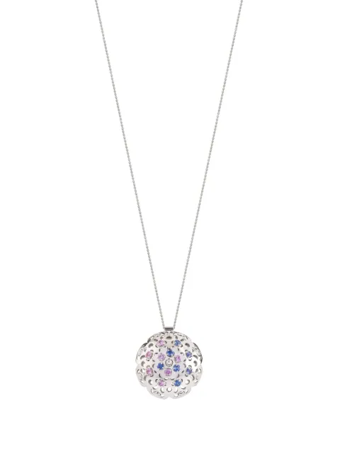 Officina Bernardi 18kt white gold Damasco sapphire necklace