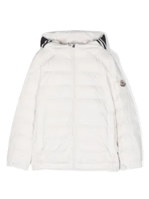 Moncler striped outlet hooded jacket