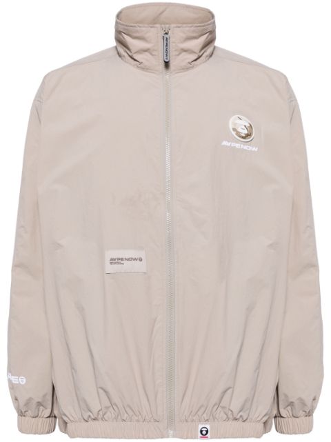 AAPE BY *A BATHING APE logo-applique zip-up jacket Men