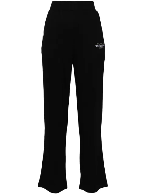 CHOCOOLATE pantalones acampanados con logo bordado