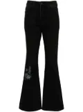 AAPE BY *A BATHING APE® high-waisted flared jeans - Black