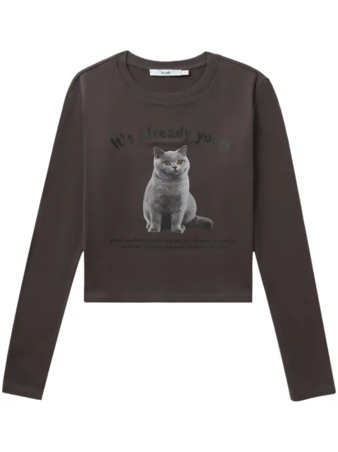 b+ab sudadera con estampado gráfico