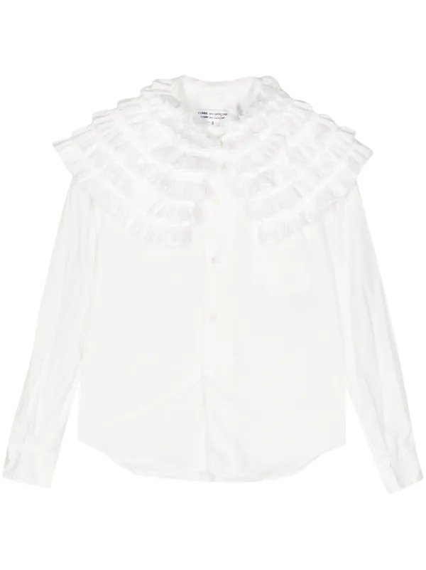 Comme Des Garcons Comme Des Garcons Ruffled long sleeve Shirt Farfetch