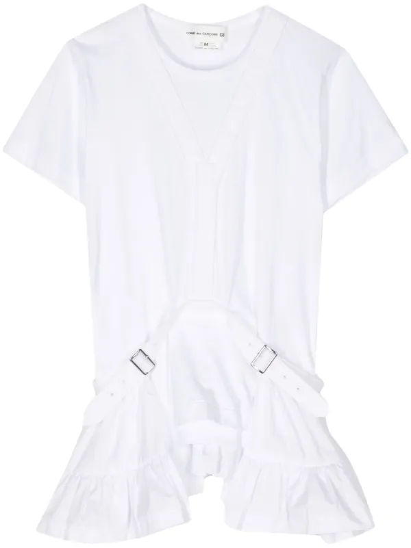 人気大割引 Comme Des ホワイト | Tシャツ ベルテッド Girl Garçons トップス