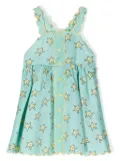 Stella McCartney Kids Smiling Stella Star-print dress set - Green