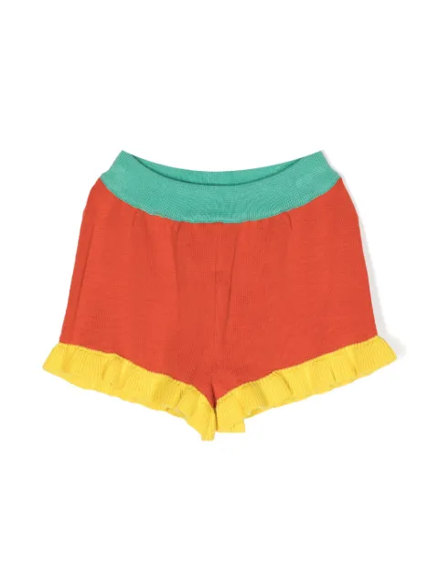 Stella McCartney Kids colour-block cotton shorts