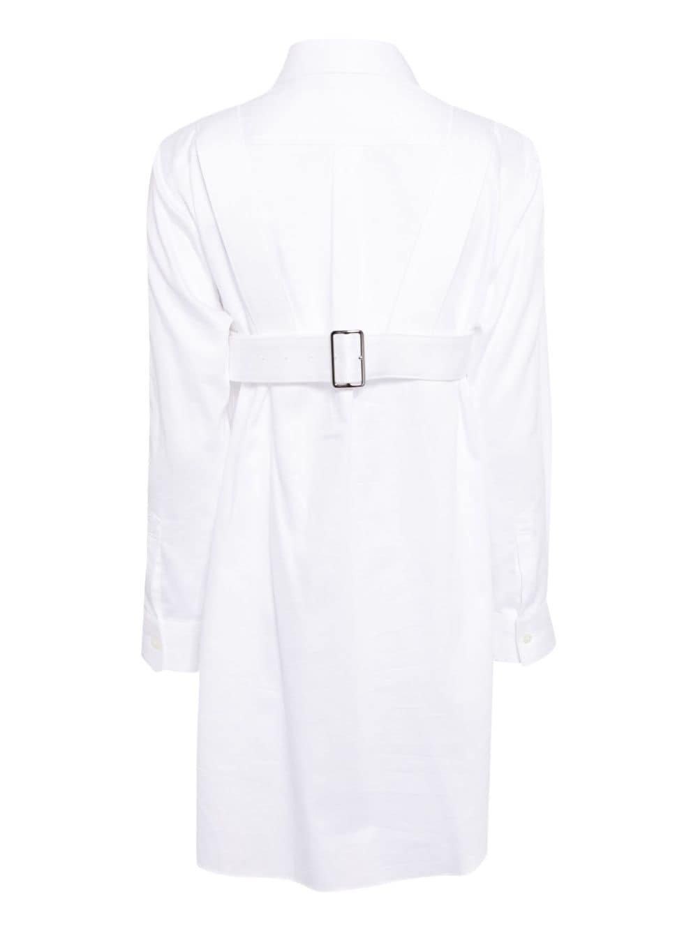 Shop Comme Des Garçons Detachable-bow Cotton Shirt In White