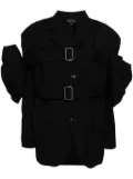 Comme Des Garçons detachable-panel wool blazer - Black