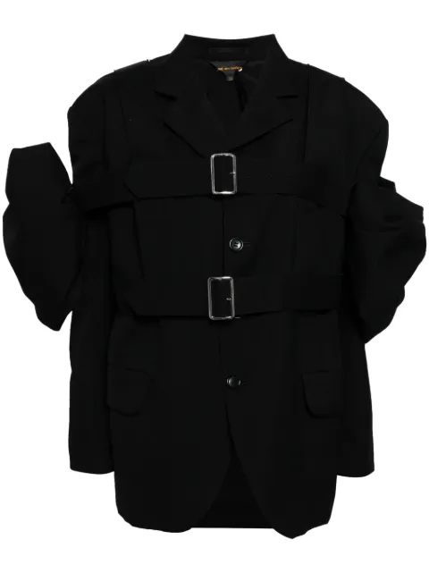 Comme Des Garçons detachable-panel wool blazer