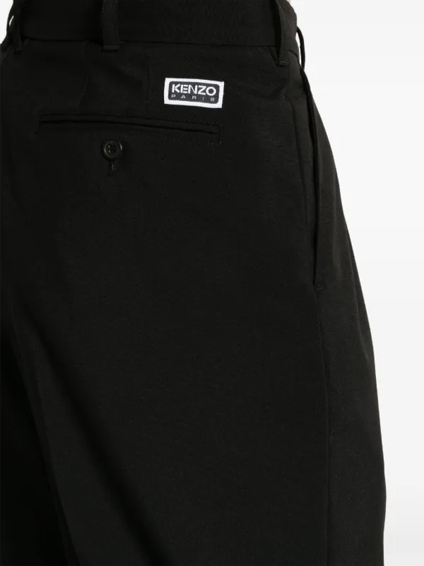 KENZO モノグラム 総柄ロゴデザイン スウェットパンツ ブラック